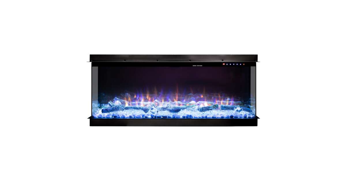 Semineu electric 3D incorporabil Haiti 78, 533x2000x332 mm, 1500W - imagine 7